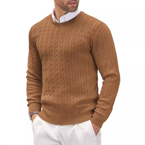 Herren Strickpullover mit Fischgratmuster Heidi-Mode