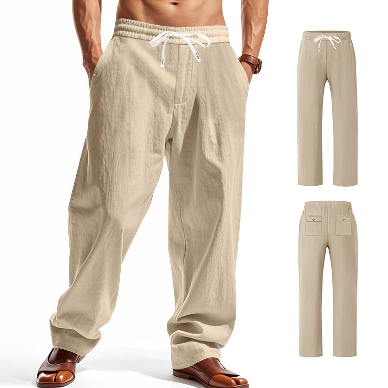Herren bequeme Freizeithose mit elastischem Bund und seitlichen Taschen Heidi-Mode