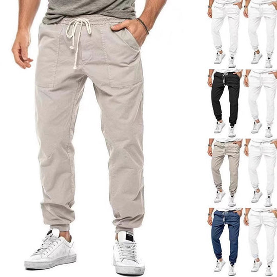 Herren Cargo-Jogginghose mit elastischem Bund und praktischen Taschen Heidi-Mode
