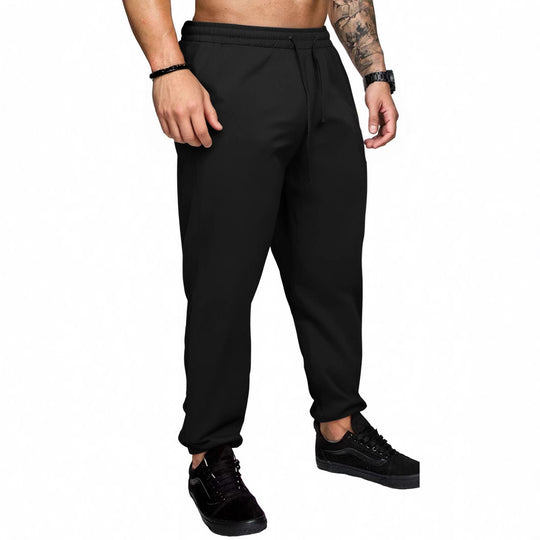 Herren Sportliche Jogginghose mit elastischem Bund und seitlichen Taschen Heidi-Mode