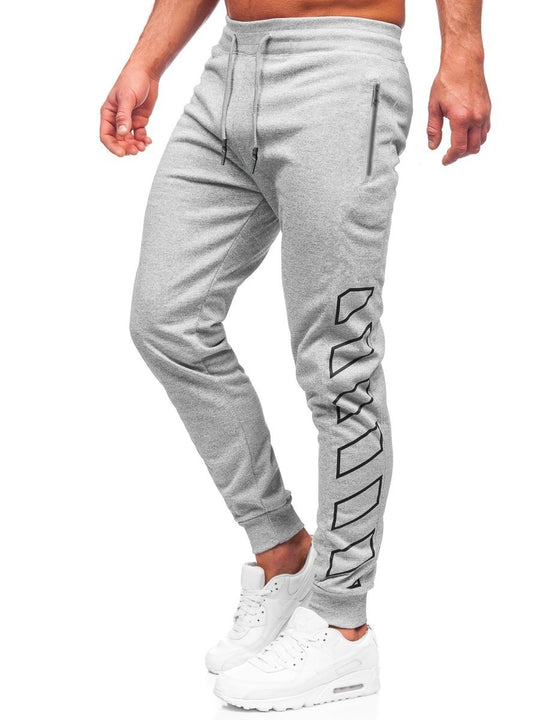 Herren Sportliche Jogginghose mit modernem Design und Seitentaschen Heidi-Mode