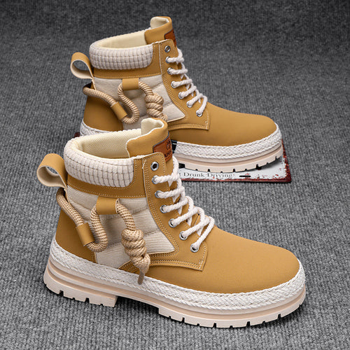 Damen modische und bequeme Winterstiefel mit hohem Kragen und rutschfester Sohle Heidi-Mode