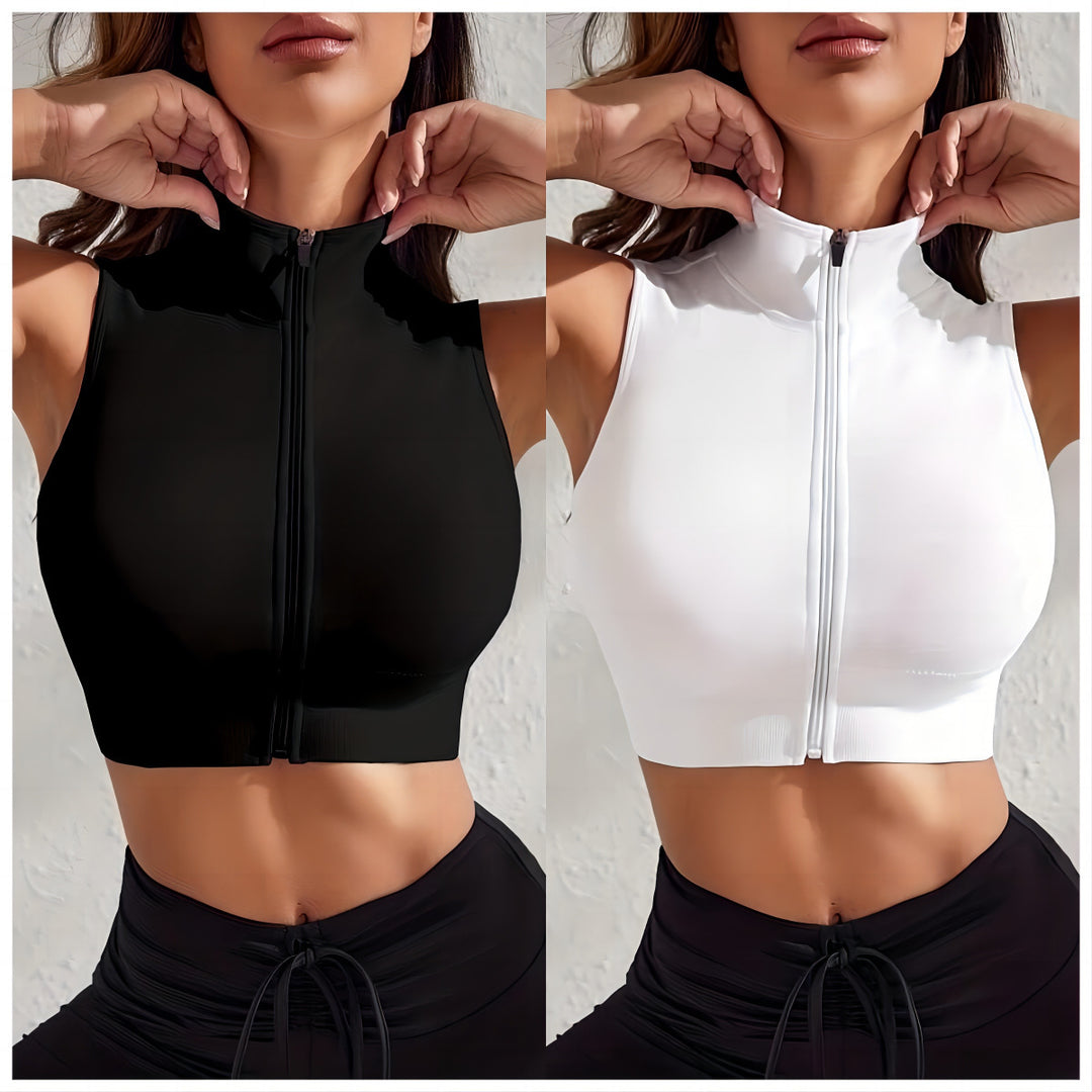 Damen Sportliches Crop-Top Heidi-Mode