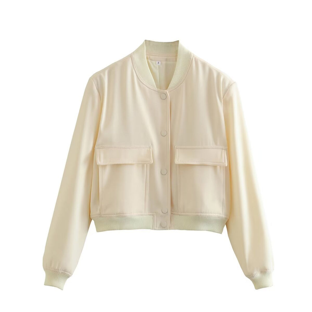 Damen modische Utility-Jacke mit praktischen Taschen und edlem Schnitt Heidi-Mode