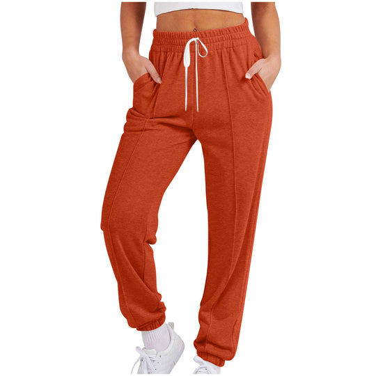 Damen lässige Jogginghose mit elastischem Bund und praktischen Seitentaschen Heidi-Mode