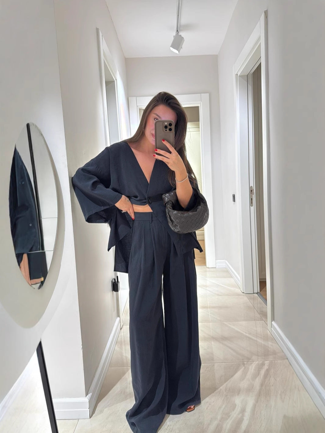 Damen lässige und zeitlose Überwurfjacke Heidi-Mode