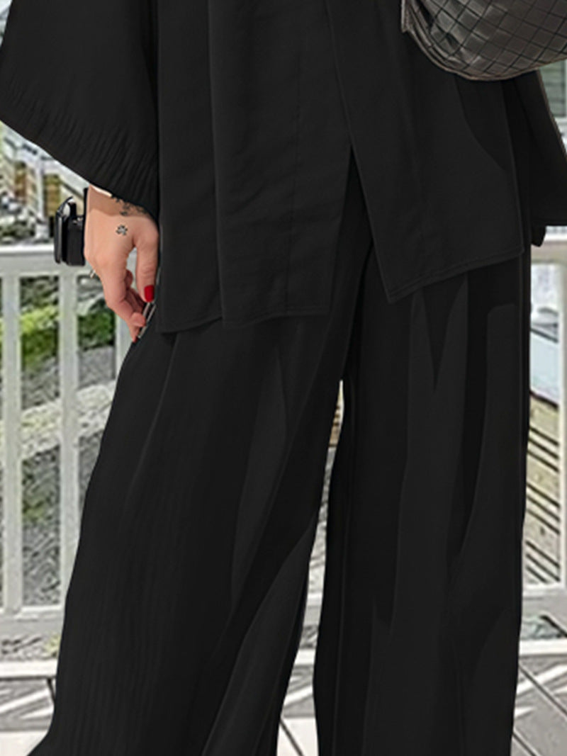 Damen Elegante Kimono-Jacke mit weiten Ärmeln und lockerer Passform Heidi-Mode