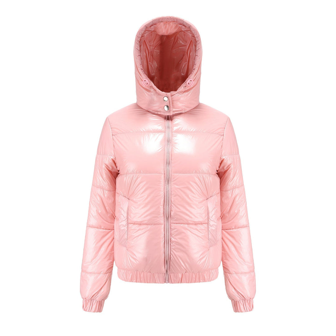Glänzende Wasserabweisende Thermo Komfort Winterjacke Damen | Heidi-Mode