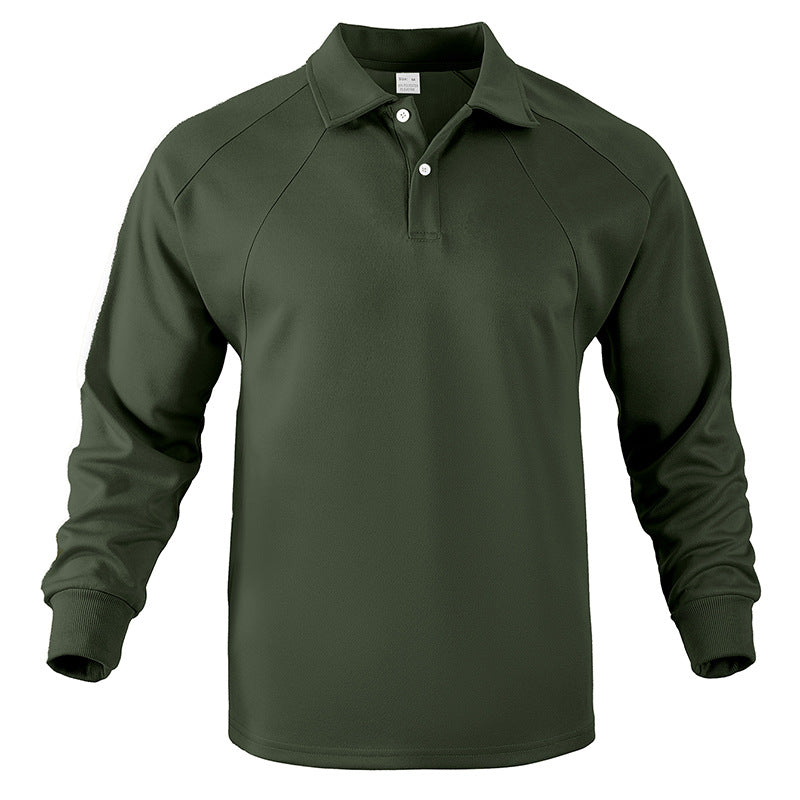 Herren Langarm Polohemd aus weicher Baumwolle mit sportlichen Akzenten Heidi-Mode