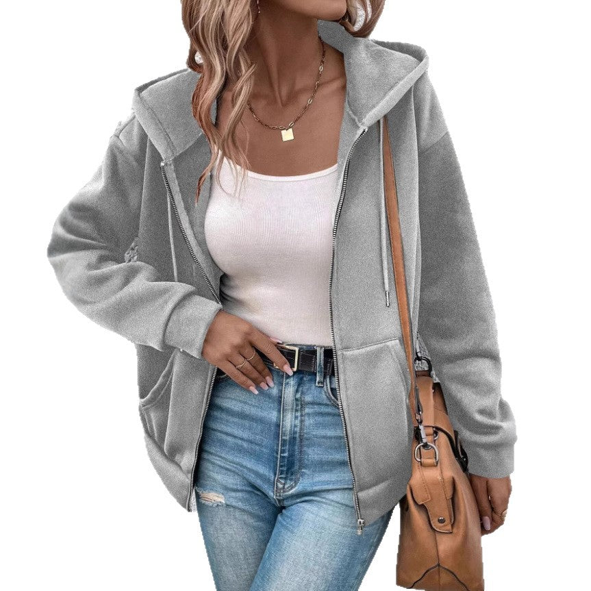 Damen Gemütliche Kapuzenjacke Heidi-Mode