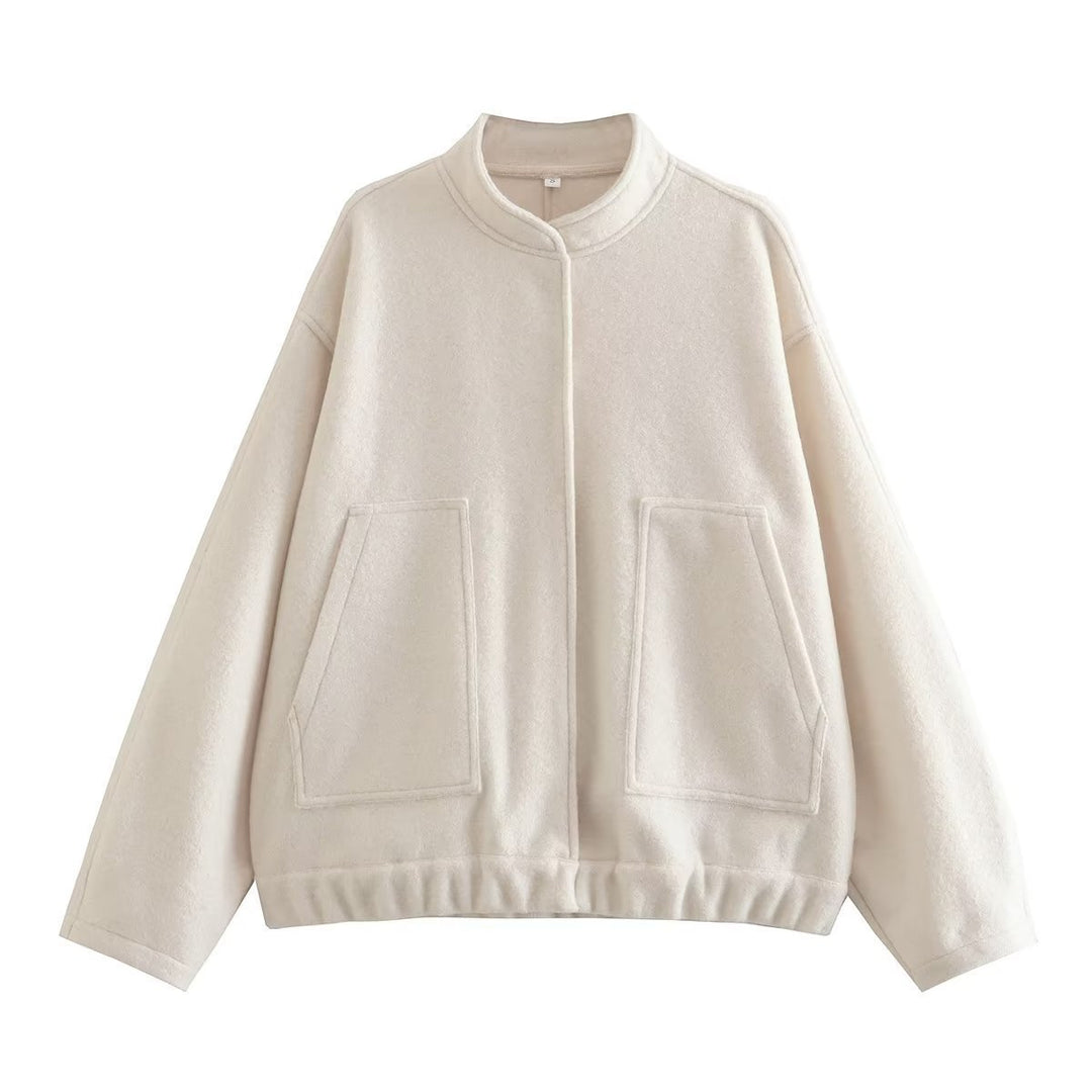 Damen Gemütliche und stylische Fleecejacke mit großen Seitentaschen Heidi-Mode