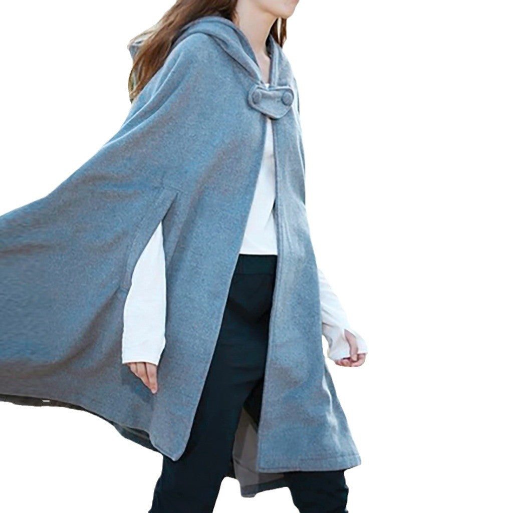 Damen Überwurf Poncho Heidi-Mode