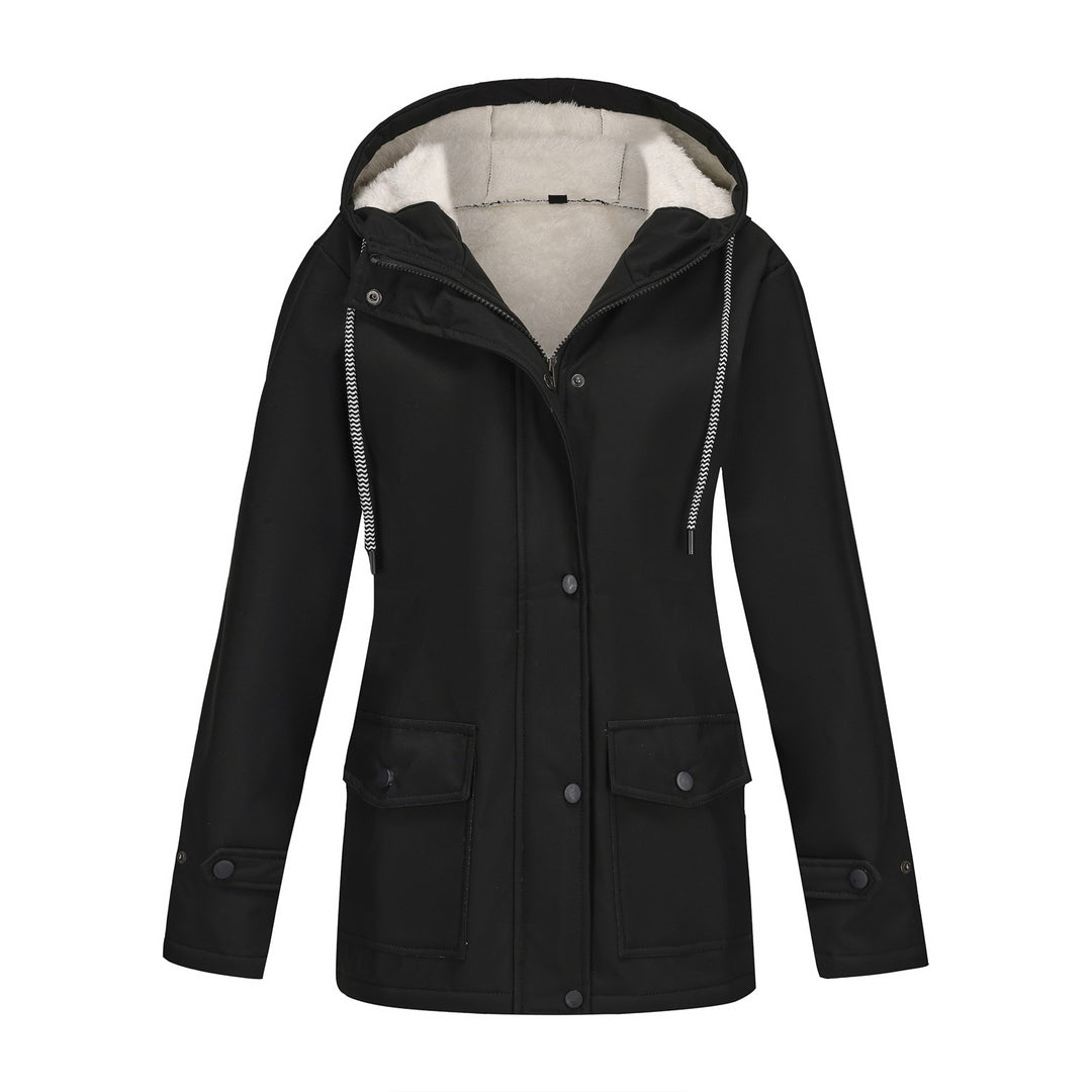 Damen Kapuzenjacke mit weichem Fleece-Futter Heidi-Mode