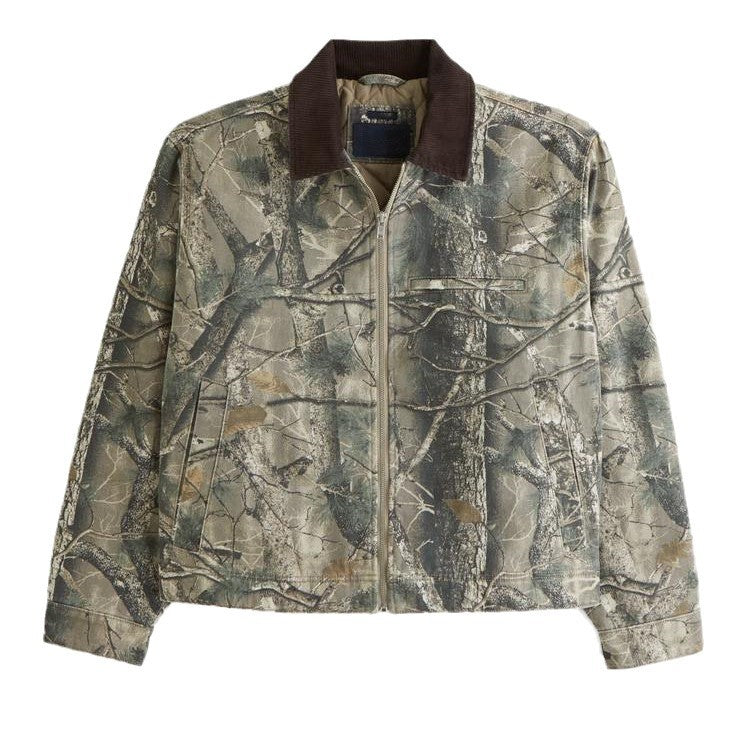 Herren Freizeitjacke im modernen Camouflage-Design mit hochschließendem Kragen Heidi-Mode