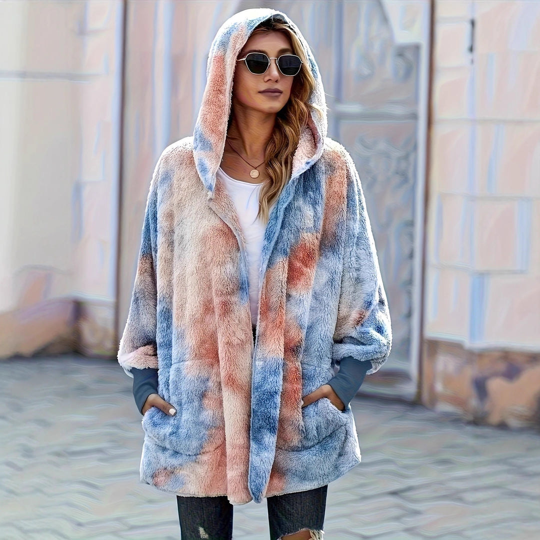 Damen Kapuzenjacke aus kuscheligem Teddyfell Heidi-Mode