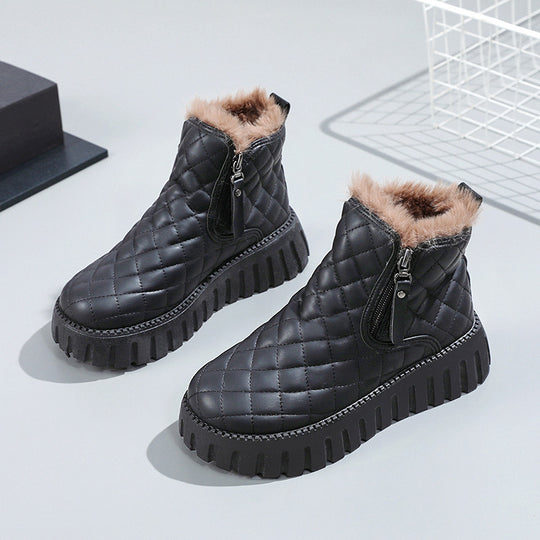 Damen Winter-Stiefel mit warmem Innenfutter und rutschfester Sohle Heidi-Mode