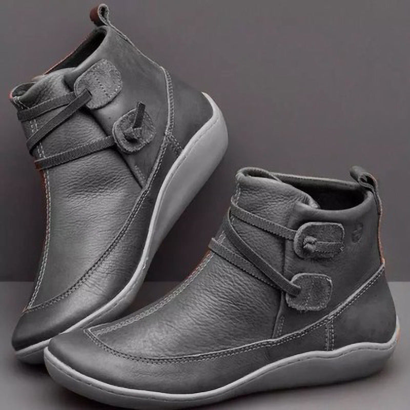 Damen Halbleisten-Stiefel Heidi-Mode