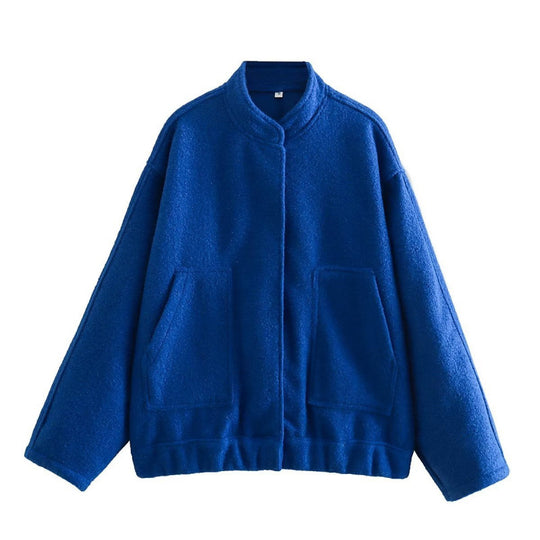 Damen coole Oversize-Jacke aus weichem Wollmix Heidi-Mode