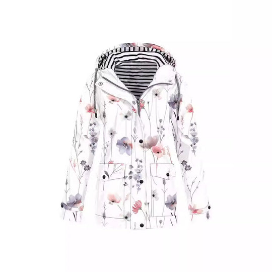 Damen modische Übergangsjacke mit Kapuze Heidi-Mode