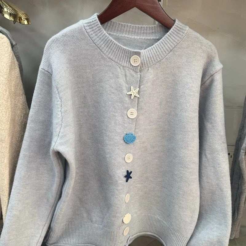 Damen verspielter Strickpullover Heidi-Mode