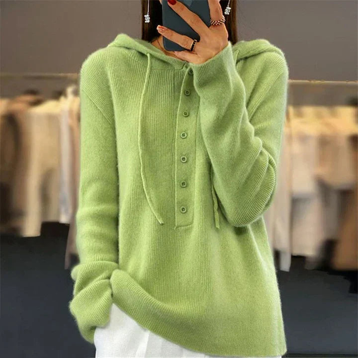 Heidi-Mode | Pull À Capuche Ample Et Pull En Maille Avec Fermeture À Lacets