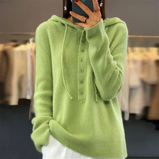 Heidi-Mode | Pull À Capuche Ample Et Pull En Maille Avec Fermeture À Lacets