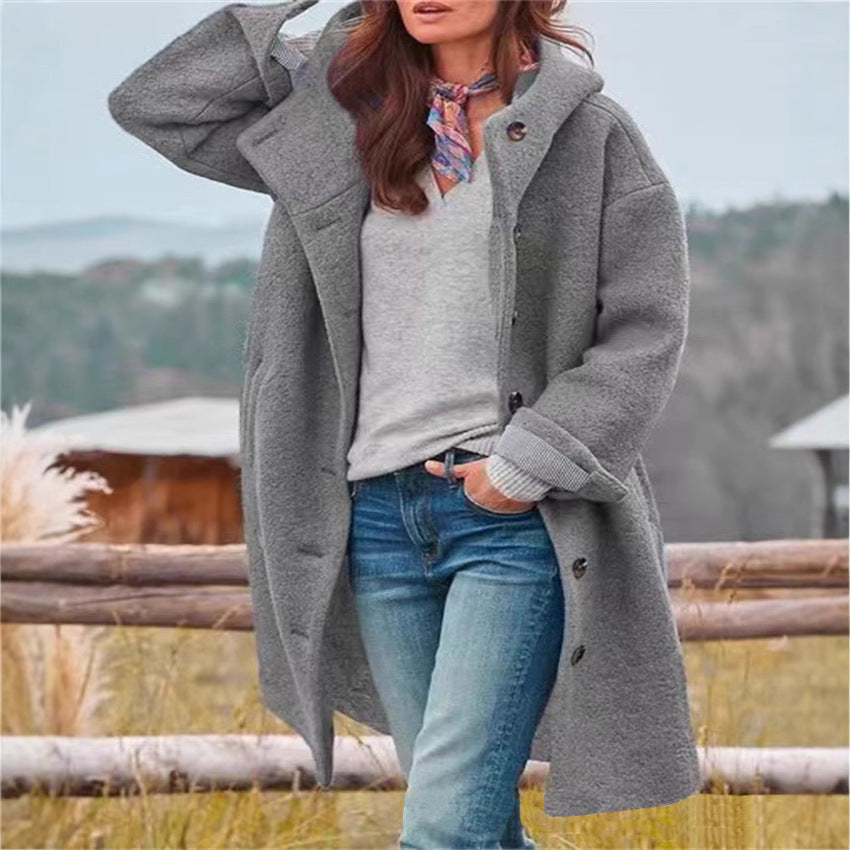 Damen Oversized Wollmantel Heidi-Mode