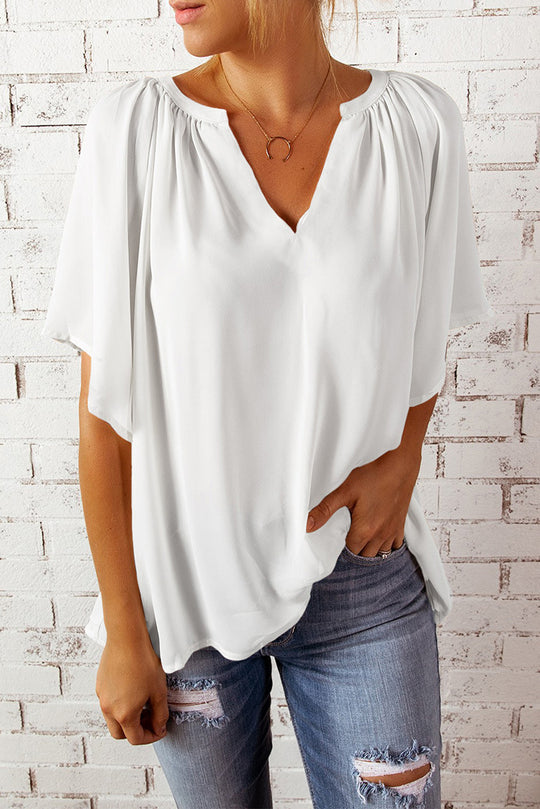 Damen elegante Chiffon-Bluse Heidi-Mode