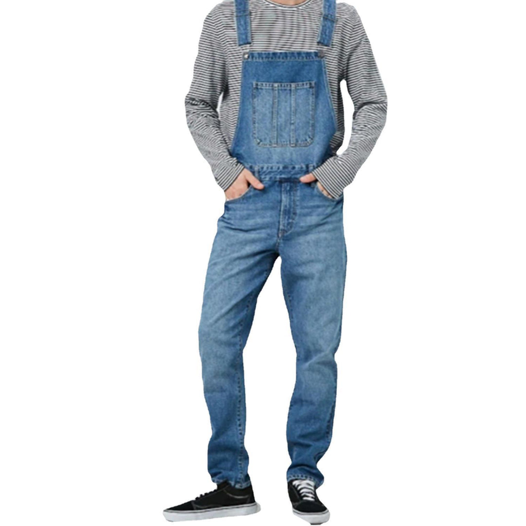 Herren Lässige Jeans-Trägerhose Heidi-Mode