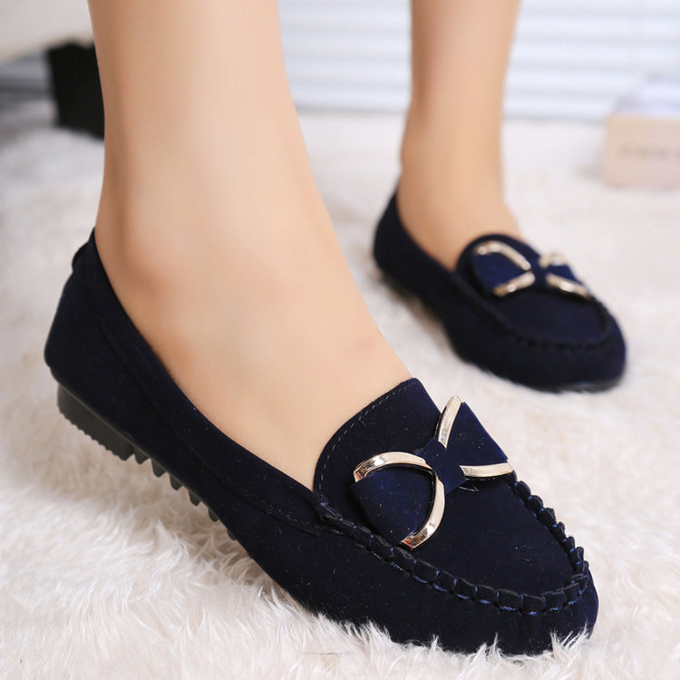 Damen Moccasins mit elegantem Schleifen-Detail und rutschfester Sohle Heidi-Mode