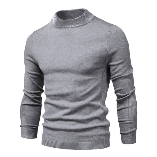 Herren komfortabler Rollkragenpullover aus weichem Strick Heidi-Mode