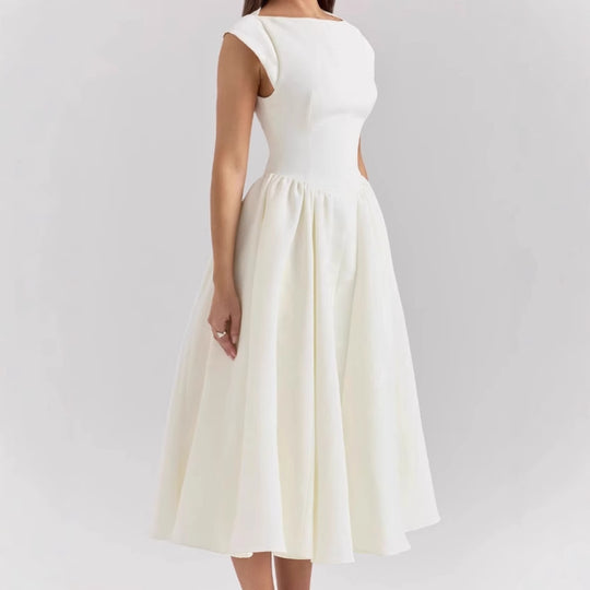 Damen Elegantes Ballkleid mit Tüllrock und Rückenreißverschluss Heidi-Mode