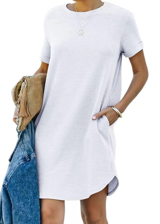 Damen Casual Kleid mit praktischen Taschen Heidi-Mode