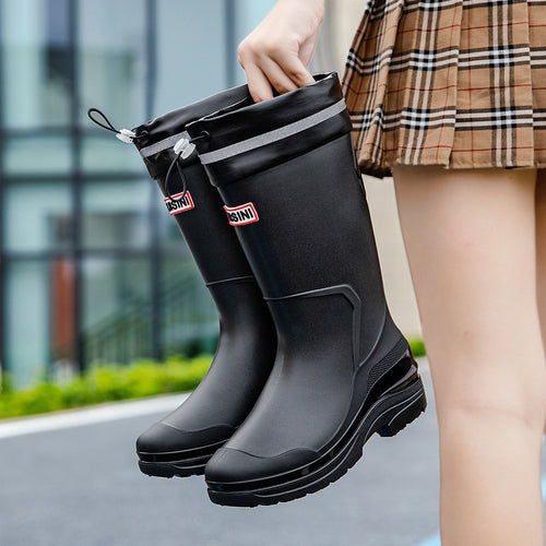 Damen Funktionale Gummistiefel mit verstärktem Knöchelschutz und rutschfester Sohle Heidi-Mode