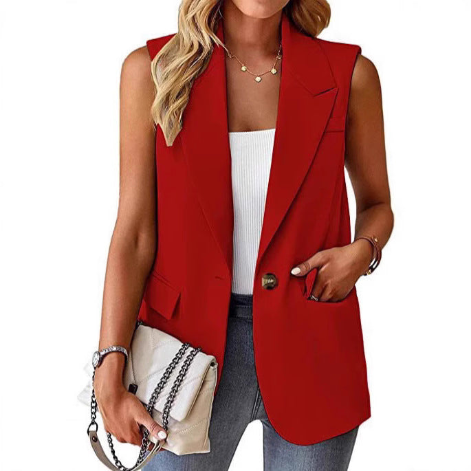 Damen Stylischer Blazer-Weste Heidi-Mode