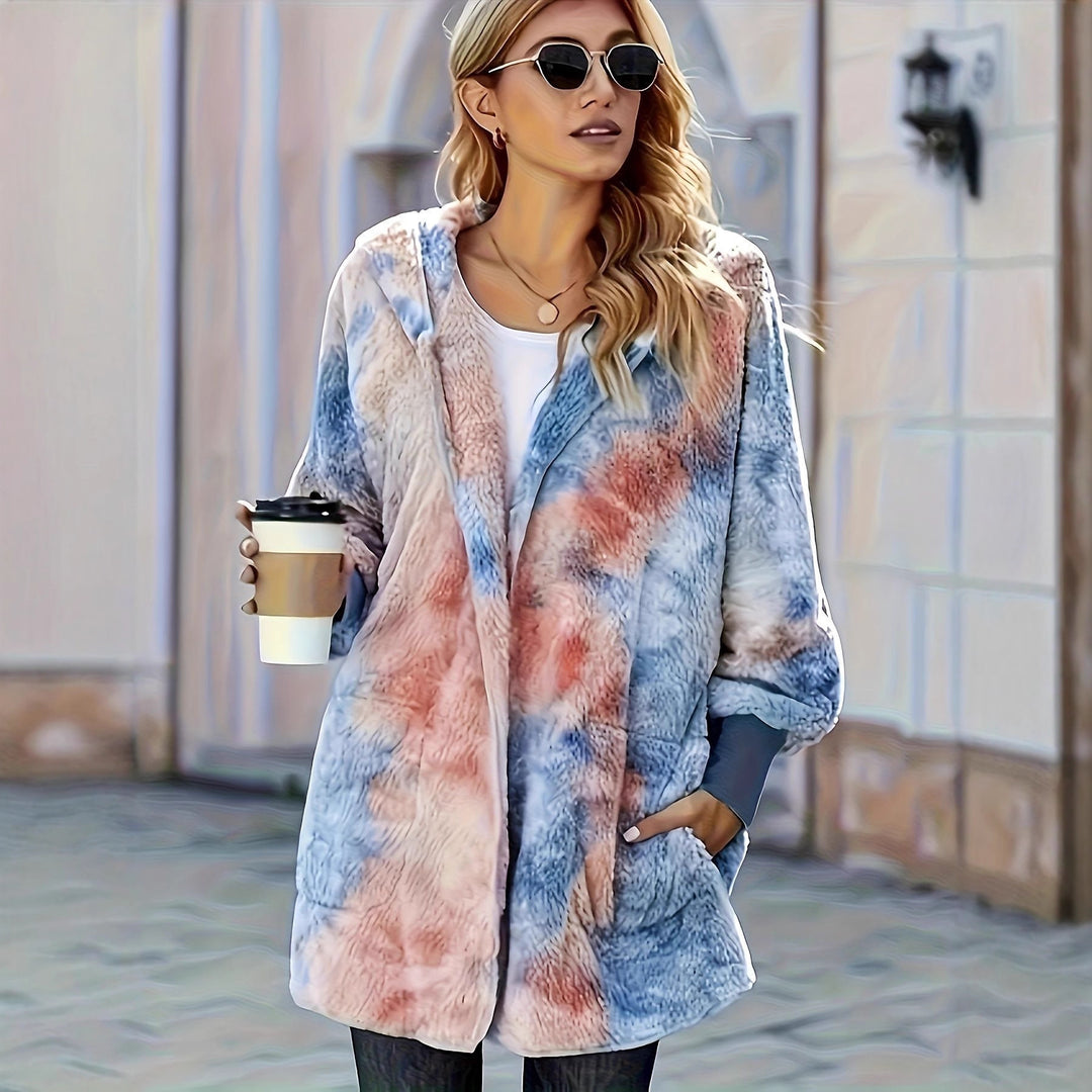 Damen Kapuzenjacke aus kuscheligem Teddyfell Heidi-Mode