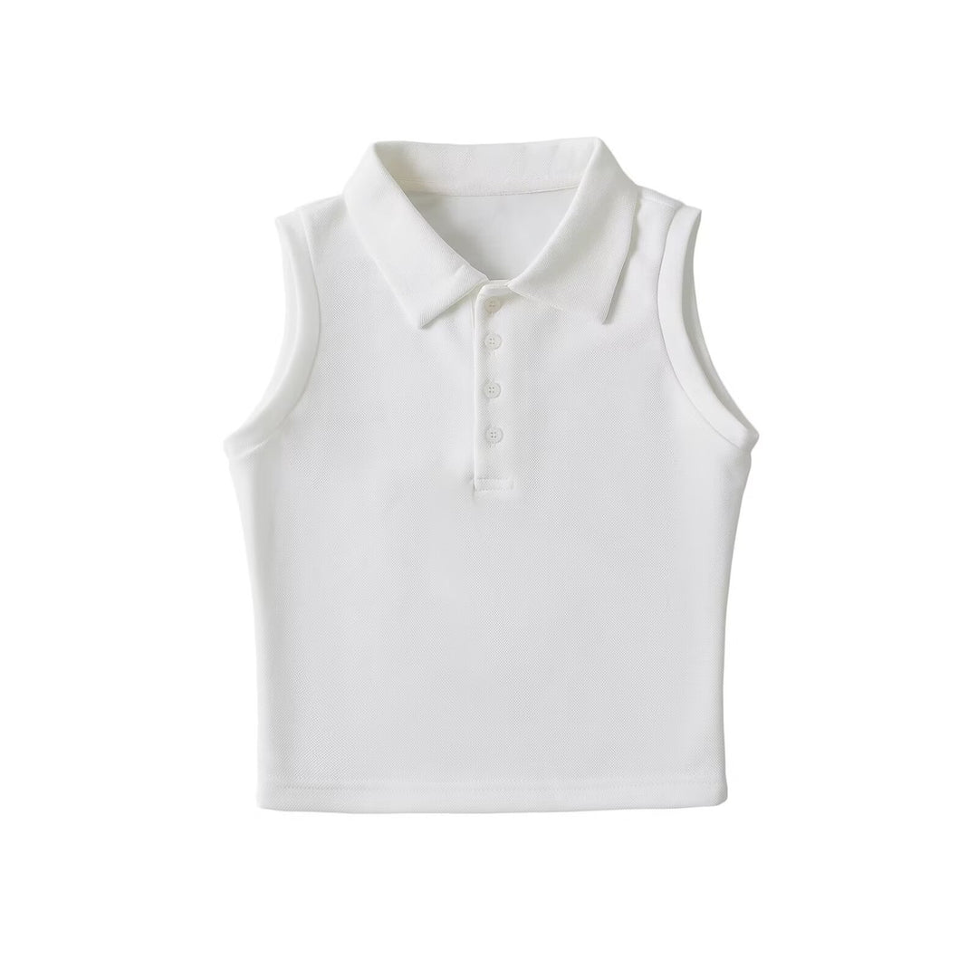 Damen Polo-Top ohne Ärmel mit feuchtigkeitsregulierender Funktion Heidi-Mode