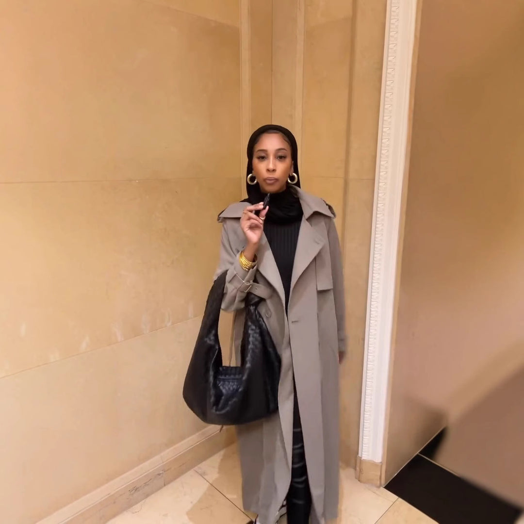 Damen Modischer Oversized Trenchcoat Heidi-Mode