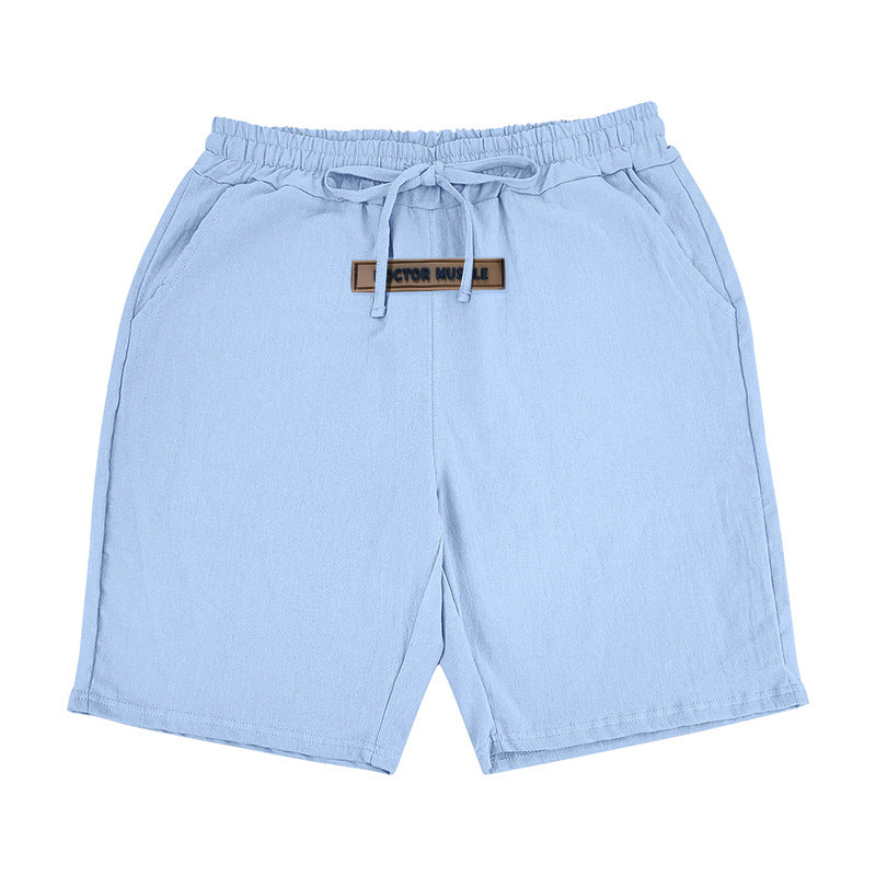 Herren lässige Strandshorts mit elastischem Bund und verstellbarem Kordelzug Heidi-Mode