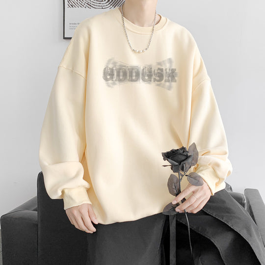 Herren lässiger Oversized Sweatshirt mit kreativem Grafikdesign Heidi-Mode 1749722358