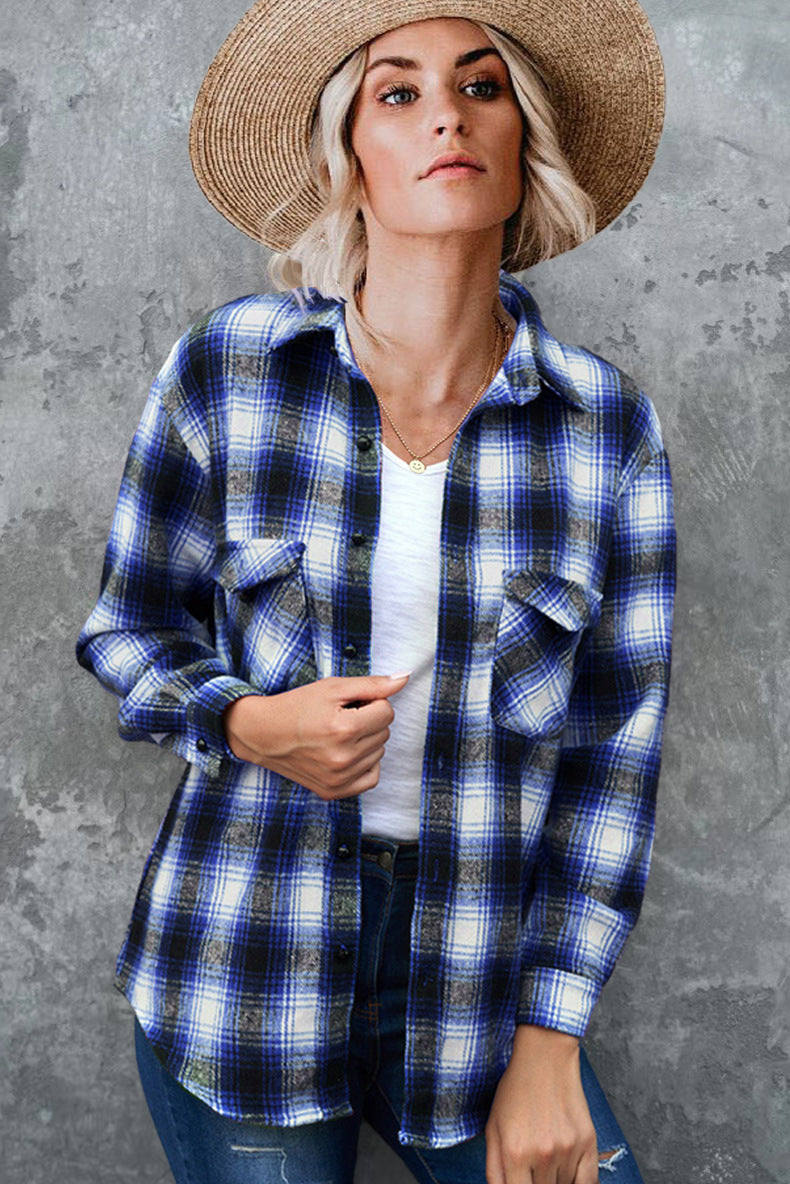 Damen Flanellhemd Heidi-Mode