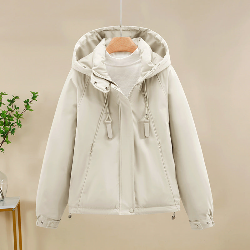 Damen Funktionale Softshelljacke mit verstellbarer Kapuze und hochwertigen Reißverschlüssen Heidi-Mode