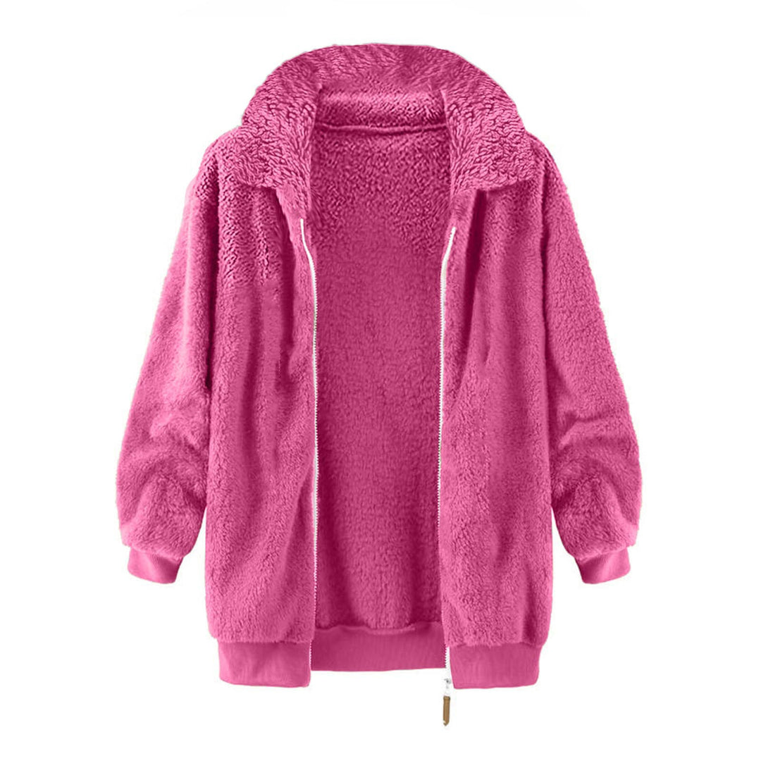 Damen Fleece-Jacke im Oversized-Stil Heidi-Mode