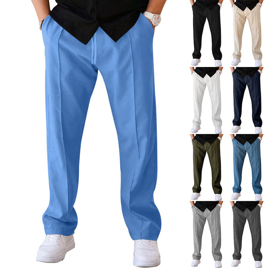 Herren Bequeme Sweatpants mit eleganter Optik und seitlichen Eingrifftaschen Heidi-Mode
