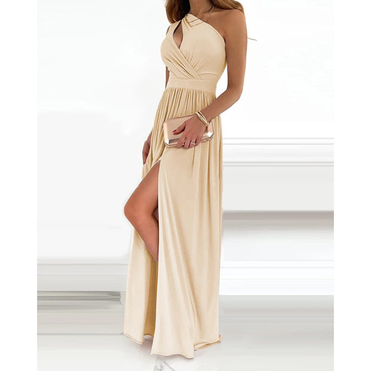 Heidi Mode | Ärmelloses Kleid mit hoher Taille und Öffnung