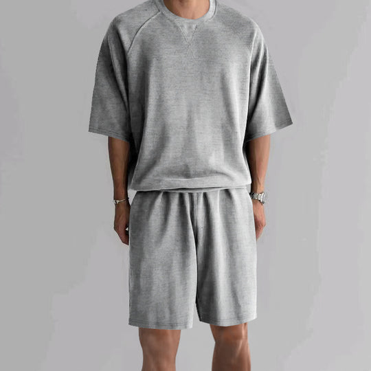 Herren funktionales Freizeit-Set aus atmungsaktivem Material mit bequemer Passform Heidi-Mode