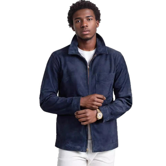 Herren modische und hochwertige Wildlederjacke Heidi-Mode