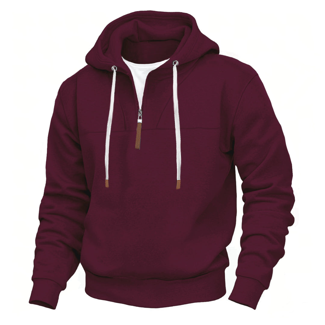 Herren Kapuzenpullover mit praktischer Reißverschlussöffnung und modernem Design Heidi-Mode