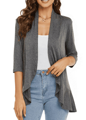 Heidi Mode | Neues meistverkauftes einfarbiges Strickjacken-Top