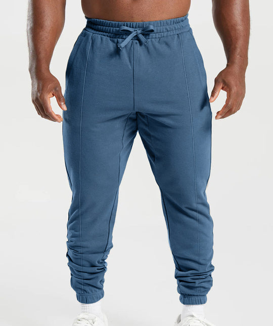 Herren Sportliche Jogginghose mit elastischem Bund und seitlichen Taschen Heidi-Mode